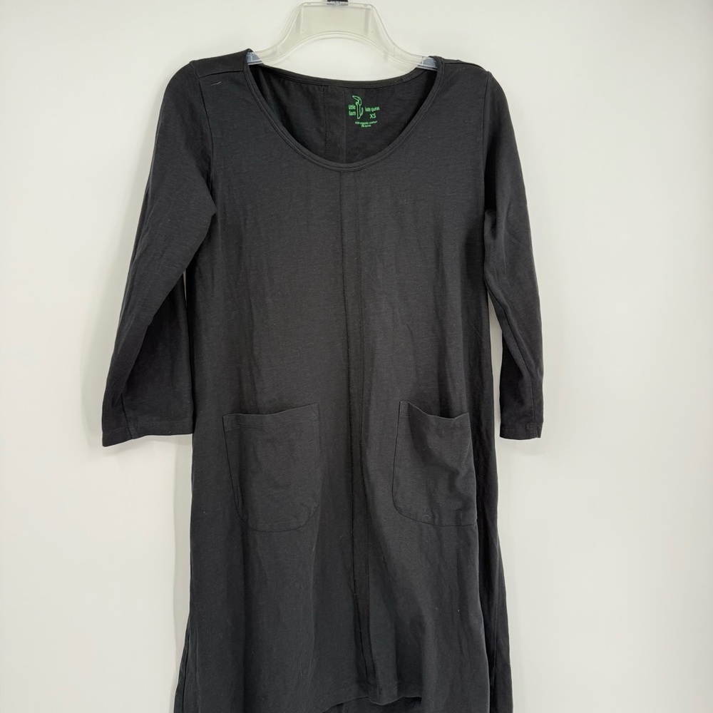 Kate Quinn Little Liam Black Dress Women's Size XS Organic Cotton Pockets - Picture 4 of 7
